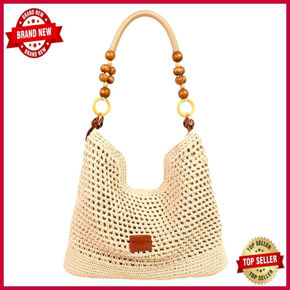 Large Bohemia Crochet Summer Beach Bag Shoulder Tote Hobo Purse
